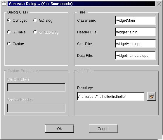 Generate Dialog